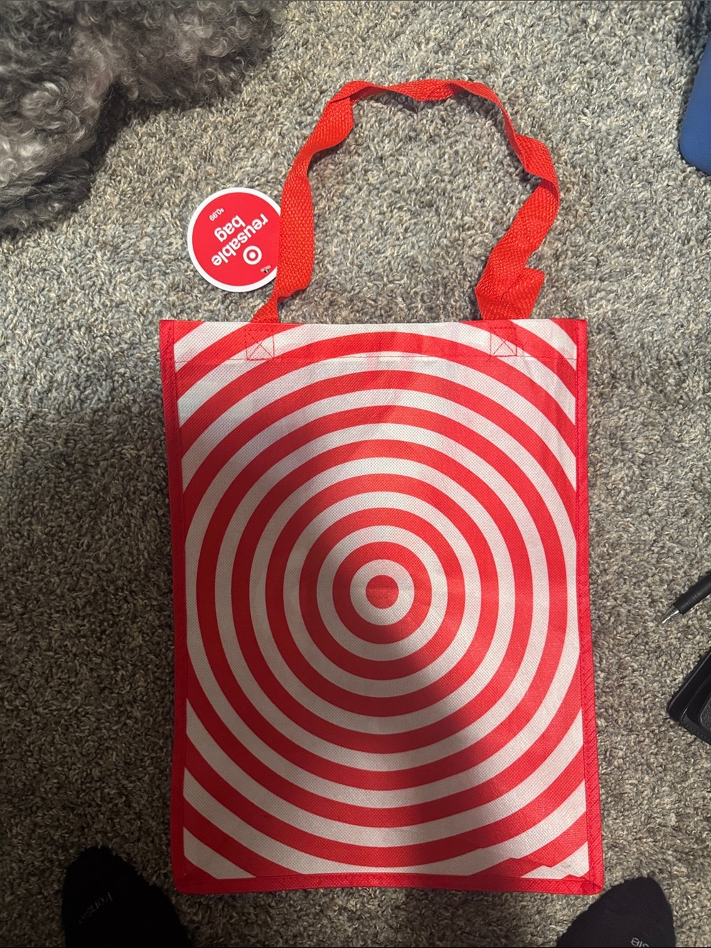 Target Red and White Bullseye Tote